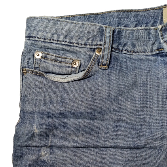 Banana Republic Denim Jean Cuffed Shorts Size 4 - Picture 4 of 12
